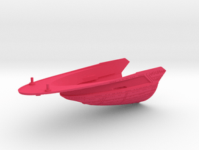 1/1400 Excelsior II Class Secondary Hull Front in Pink Smooth Versatile Plastic