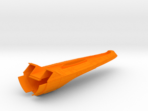 1/1400 Excelsior II Class Secondary Hull Rear in Orange Smooth Versatile Plastic