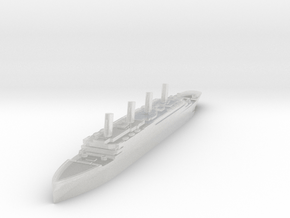 Miniature RMS Titanic British Commercial Ship 10cm in Clear Ultra Fine Detail Plastic