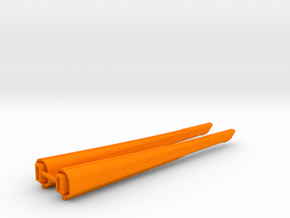 1/1400 Excelsior II Class Nacelles Rear in Orange Smooth Versatile Plastic