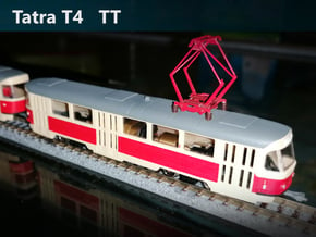 Tatra T4 TT [body] in Tan Fine Detail Plastic