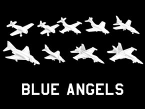 Blue Angels (Collection) in White Natural Versatile Plastic: 1:350