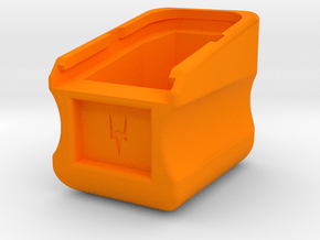 Glock +4 Mag Extension in Orange Smooth Versatile Plastic