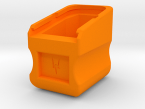 Glock +5 Mag Extension in Orange Smooth Versatile Plastic