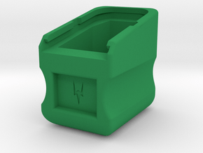 Glock +5 Mag Extension in Green Smooth Versatile Plastic