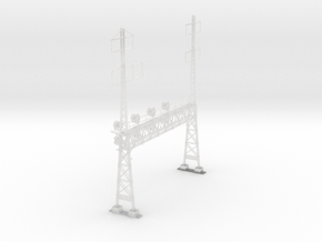 CATENARY PRR LATTICE SIG 4 TRACK 2-3PHASE N SCALE  in Clear Ultra Fine Detail Plastic