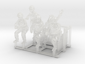 1/56 Japanese Artillery Crew in Clear Ultra Fine Detail Plastic