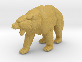 Kodiak Bear 20mm H0 scale animal miniature model in Tan Fine Detail Plastic
