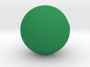 Wrecking ball 10,00to "Ferraro" style - scale 1/50 in Green Smooth Versatile Plastic