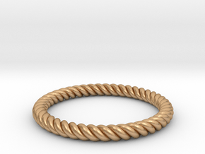 Rope Ring in Natural Bronze