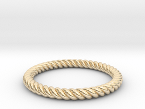 Rope Ring in 14k Gold Plated Brass