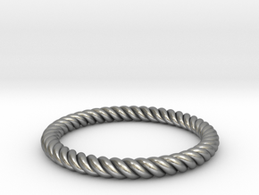 Rope Ring in Natural Silver