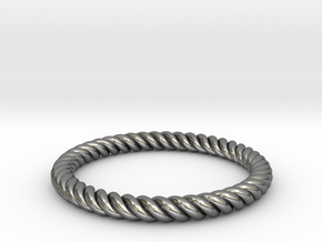 Rope Ring in Polished Silver