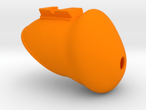 X3s Classic L=70mm, 8mm hole in Orange Smooth Versatile Plastic: Small