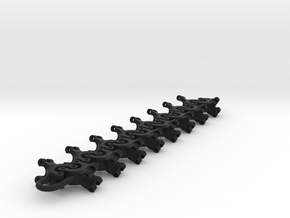 rig clamps set in Black Smooth Versatile Plastic