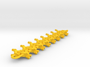 rig clamps set in Yellow Smooth Versatile Plastic