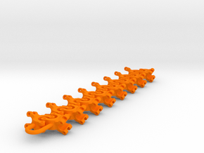 rig clamps set in Orange Smooth Versatile Plastic