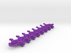 rig clamps set in Purple Smooth Versatile Plastic