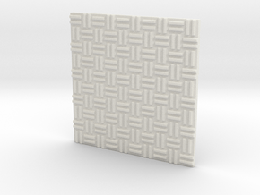 3D Wall Panel 3DWPRAJ1 in White Natural TPE (SLS)