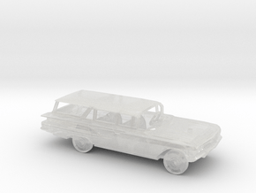 1/64 1960 Chevrolet Impala Station Wagon Kit in Clear Ultra Fine Detail Plastic