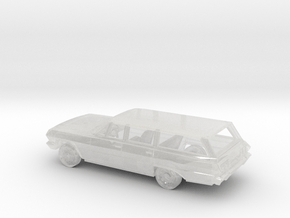 1/64 1963 Chevrolet Impala Station Wagon Kit in Clear Ultra Fine Detail Plastic