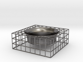 Tealight Holder in Processed Stainless Steel 316L (BJT)