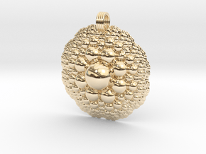 Sphere Fractal Pendant in 14K Yellow Gold