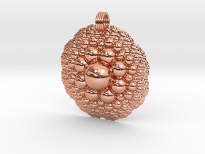 Sphere Fractal Pendant in Polished Copper