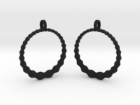 Groovy Earrings in Black Natural TPE (SLS)