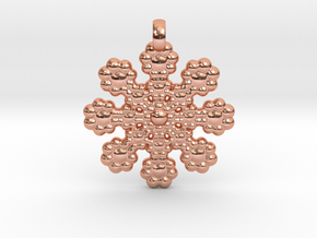 Wheel Pendant in Polished Copper