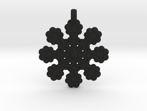 Wheel Pendant in Black Smooth Versatile Plastic