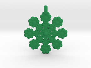 Wheel Pendant in Green Smooth Versatile Plastic