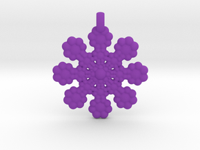 Wheel Pendant in Purple Smooth Versatile Plastic