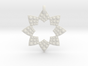 Fractal Flower Pendant in Accura Xtreme 200
