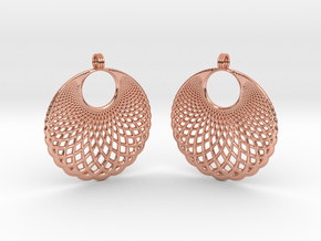 Helix Earrings in Polished Copper