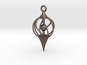 Pendulum in Polished Bronzed-Silver Steel