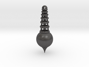 Pendulum  in Dark Gray PA12 Glass Beads