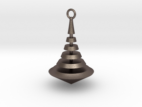 Pendulum  in Polished Bronzed-Silver Steel