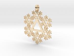 Phi Pendant in 14k Gold Plated Brass