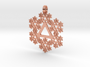 Phi Pendant in Polished Copper