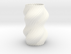 Vase 2105STR in White Smooth Versatile Plastic