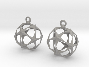Stellated Dodecahedron Earrings in Accura Xtreme