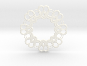New Pendant in White Smooth Versatile Plastic