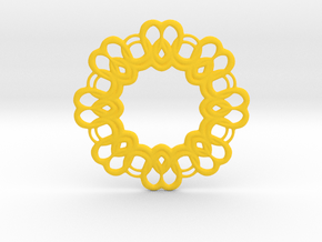 New Pendant in Yellow Smooth Versatile Plastic