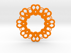 New Pendant in Orange Smooth Versatile Plastic