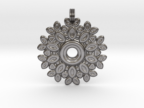 Saturday Flowery Pendant in Processed Stainless Steel 316L (BJT)