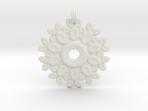 Saturday Flowery Pendant in White Natural TPE (SLS)