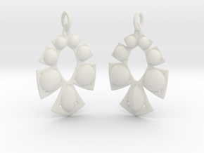 1054 Earrings in White Natural TPE (SLS)