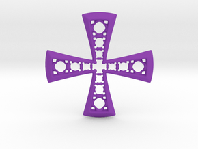 Cross in Purple Smooth Versatile Plastic