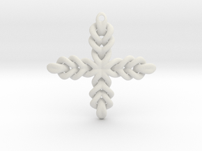 Knot Cross in White Natural Versatile Plastic